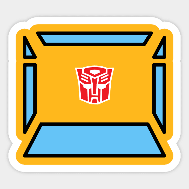 Minimalist Bumblebee Sticker by x01618